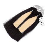 Scottish Military Long Horse Hair Sporran, Chrome Cantle with 2 White Tassels