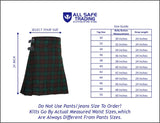 Men's 8 Yard Kilt for Men, Men's Deluxe Kilt, Scottish Tartan Kilt, Highland Wedding Kilt, Brown Watch Kilt