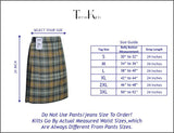 Mens Kilt for Sports, Our Golf Kilt Perfect for Traditional Scottish Clothing, Gordon Weathered Tartan Kilt