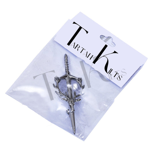 Scottish Stag Head Kilt Pins Brooch