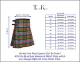 Men's 8 Yard Kilt for Men, Men's Deluxe Kilt, Scottish Tartan Kilt, Highland Wedding Kilt, Macdonald Ancient Kilt