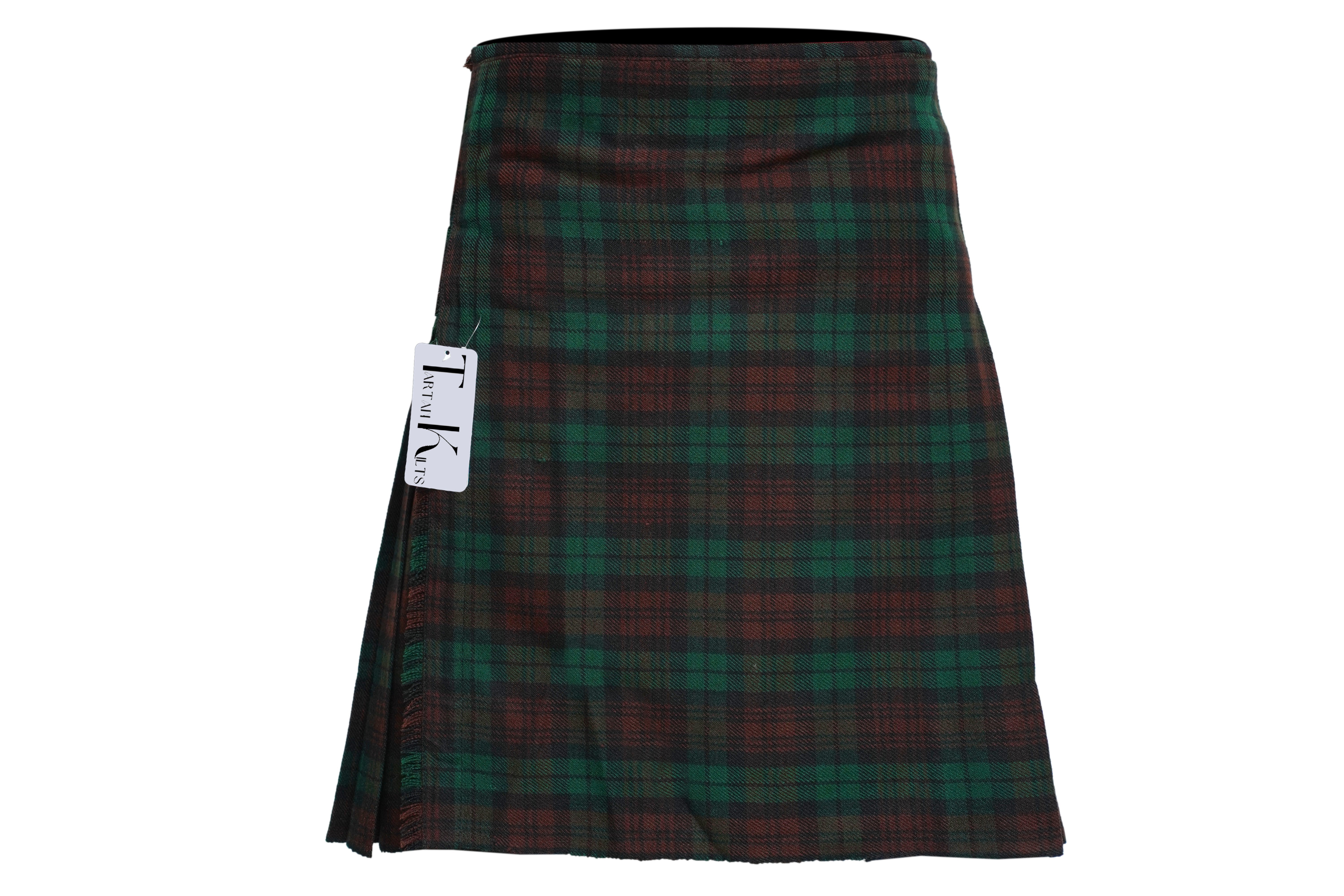 Men's 8 Yard Kilt for Men, Men's Deluxe Kilt, Scottish Tartan Kilt, Highland Wedding Kilt, Brown Watch Kilt