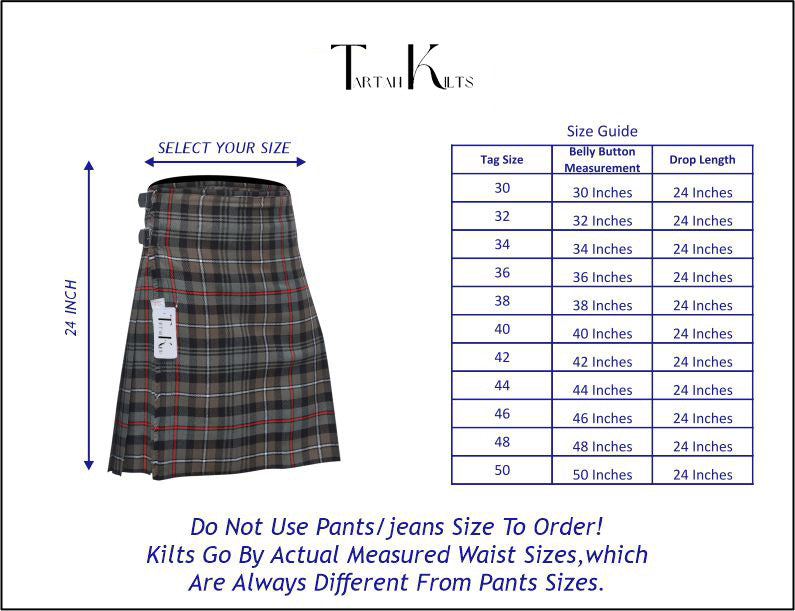 Men's 8 Yard Kilt for Men, Men's Deluxe Kilt, Scottish Tartan Kilt, Highland Wedding Kilt, Mackenzie Weathered Kilt