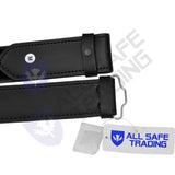 Scottish Black Plain leather Kilt Belt