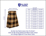 Men's 5 Yard Scottish Tartan Kilt, Highland Wedding Kilt, Rose Ancient Tartan Kilt