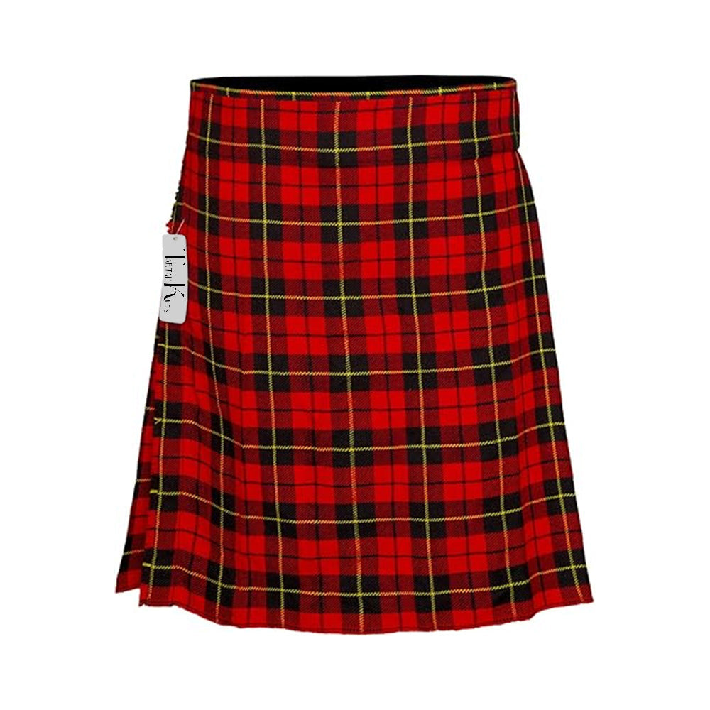 Authentic Scottish Men's Tartan Kilts - Highland Light Weight Value Kilt Embrace Your Heritage with Comfort Wallace Tartan Kilt