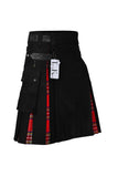 Men's Royal Stewart Tartan Hybrid Kilt with Cargo Pockets, Utility Kilt