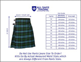 Men's 5 Yard Scottish Tartan Kilt, Highland Wedding Kilt, Campbell Ancient Tartan Kilt