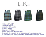 Mens Kilt for Sports, Our Golf Kilt Perfect for Traditional Scottish Clothing, Black Watch Weathered Tartan Kilt