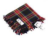 Scottish Men's Kilt Tartan Fly Plaid - Black Stewart