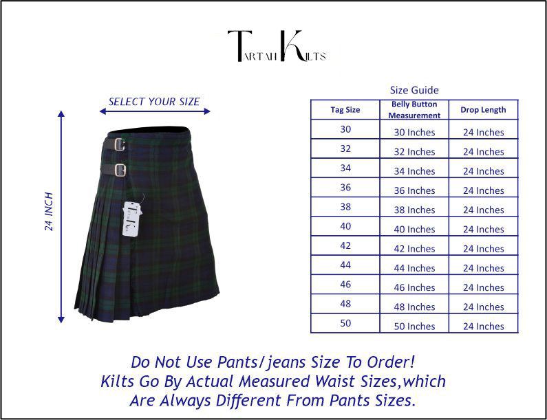 Men's 8 Yard Kilt for Men, Men's Deluxe Kilt, Scottish Tartan Kilt, Highland Wedding Kilt, Scottish National Kilt
