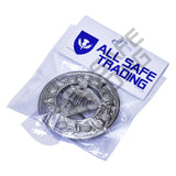 New Irish Harp Kilt Fly Plaid Brooch With Scrolling Thistle Border