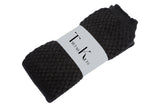 Scottish Bubbles Kilt Hose for Men, Ribbed Socks for USA Shoe Sizes - Charcoal Grey
