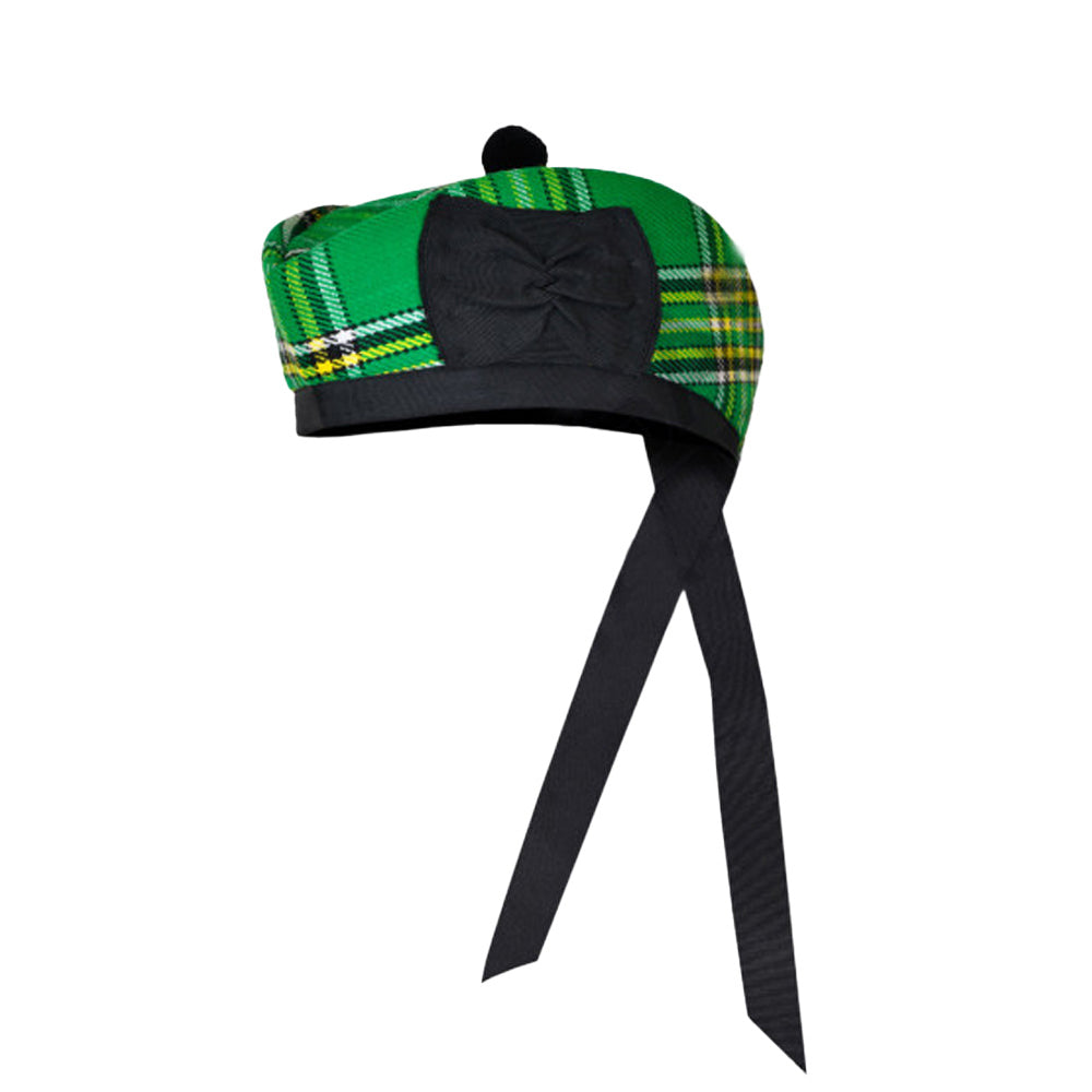 Scottish Irish Heritage Glengarry Hat with Red Pompom