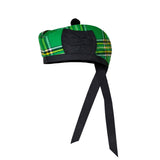 Scottish Irish Heritage Glengarry Hat with Red Pompom
