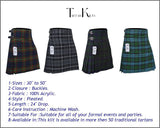 Men's 8 Yard Kilt for Men, Men's Deluxe Kilt, Scottish Tartan Kilt, Highland Wedding Kilt, Maclaren Kilt