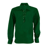 Scottish Green Ghillie Jacobite Jacobean Shirt