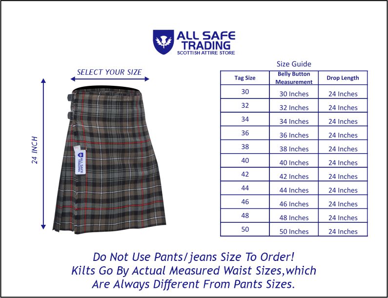 Men's 8 Yard Kilt for Men, Men's Deluxe Kilt, Scottish Tartan Kilt, Highland Wedding Kilt, Mackenzie Weathered Kilt