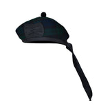 Scottish Black Watch Glengarry Hat with Red Pompom