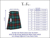Men's 8 Yard Kilt for Men, Men's Deluxe Kilt, Scottish Tartan Kilt, Highland Wedding Kilt, Ross Hunting Kilt