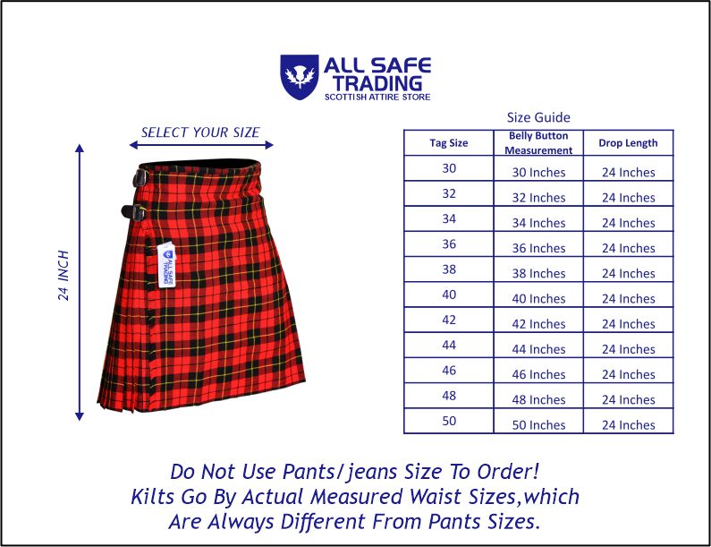 Men's 8 Yard Kilt for Men, Men's Deluxe Kilt, Scottish Tartan Kilt, Highland Wedding Kilt, Wallace Kilt