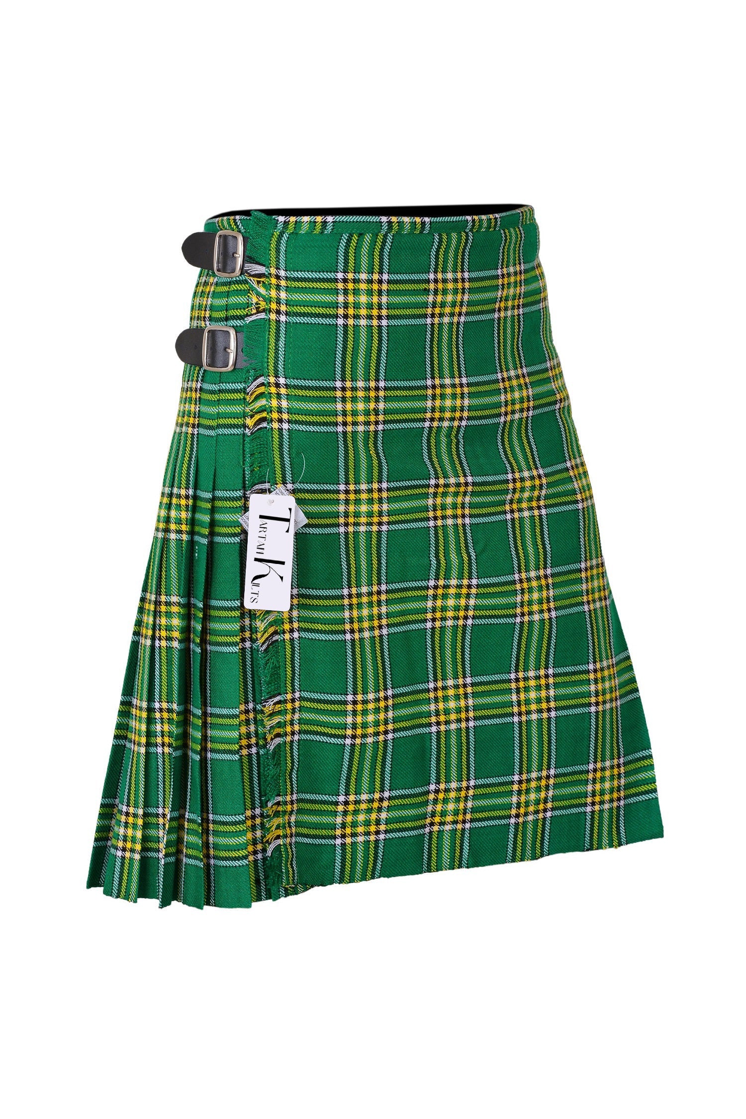 Scottish Traditional Tartan Kilt for Kids, Boys and Girls Toddler Kilts with Ease of Size - Irish Heritage Tartan