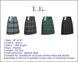 Mens Kilt for Sports, Our Golf Kilt Perfect for Traditional Scottish Clothing, Granite Tartan Kilt
