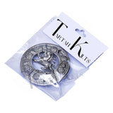 Scottish Rampant Lion Kilt Fly Plaid Brooch With Scrolling Thistle Border