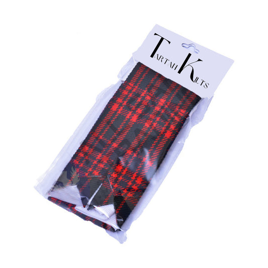 New Scottish Mcdonald Tartan Kilt Flashes (Pair)