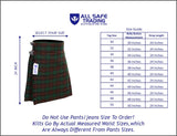 Men's 5 Yard Scottish Tartan Kilt, Highland Wedding Kilt, Brown Watch Tartan Kilt