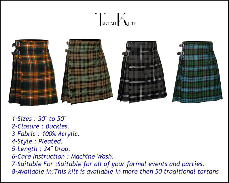 5 Yard Buchanan Hunting Tartan Kilt Stylish Scottish Outfit