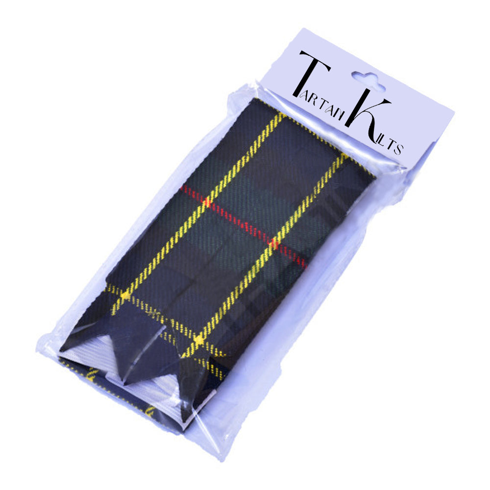 New Scottish Hunting Stewart Tartan Kilt Flashes (Pair)