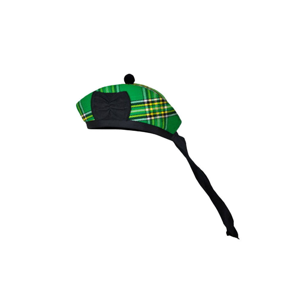 Scottish Irish Heritage Glengarry Hat with Red Pompom
