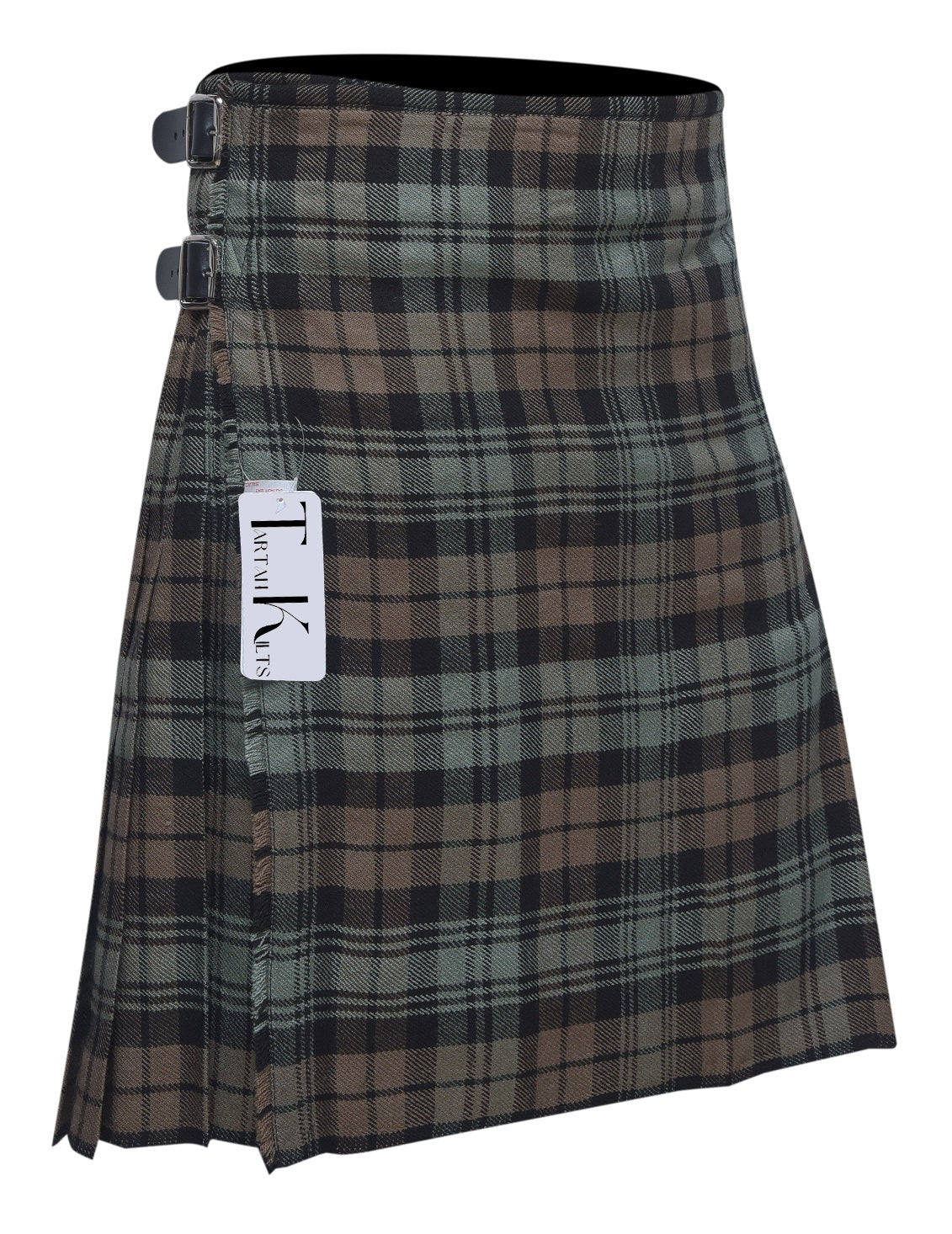 Men's 8 Yard Kilt for Men, Men's Deluxe Kilt, Scottish Tartan Kilt, Highland Wedding Kilt, Black Watch Weathered Kilt