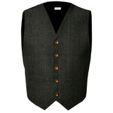 Scottish Tweed Argyle Kilt Jacket With Waistcoat/Vest - Sizes 36"- 54"