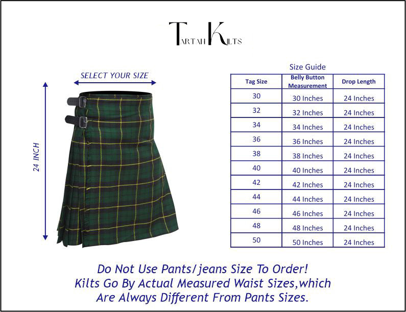 Men's 8 Yard Kilt for Men, Men's Deluxe Kilt, Scottish Tartan Kilt, Highland Wedding Kilt, Wallace Hunting Kilt