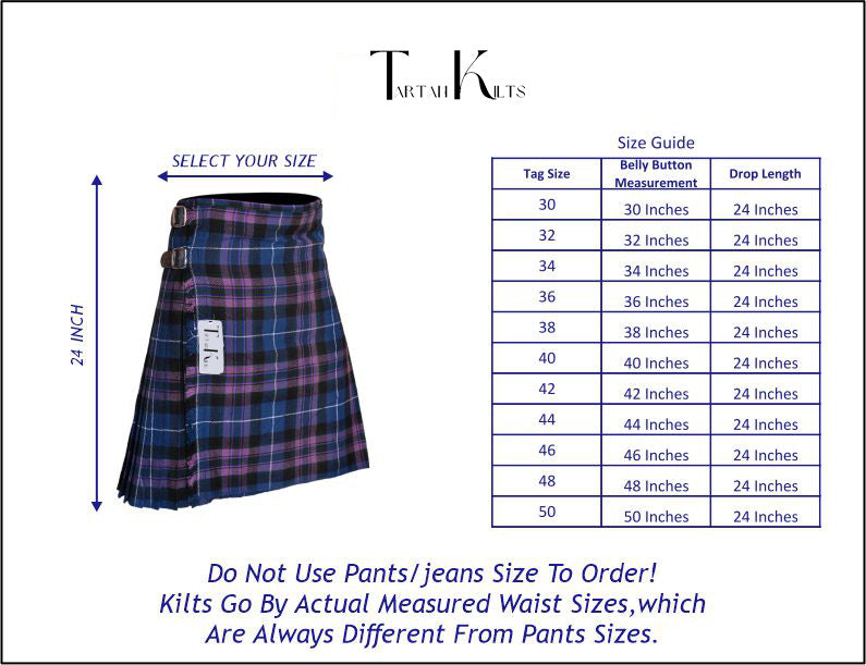 Men's 8 Yard Kilt for Men, Men's Deluxe Kilt, Scottish Tartan Kilt, Highland Wedding Kilt, Pride of Scotland Kilt