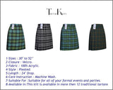 Mens Kilt for Sports, Our Golf Kilt Perfect for Traditional Scottish Clothing, Gunn Ancient Tartan Kilt