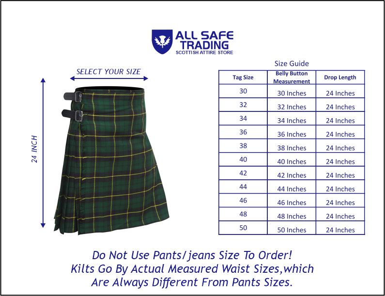 Men's 8 Yard Kilt for Men, Men's Deluxe Kilt, Scottish Tartan Kilt, Highland Wedding Kilt, Wallace Hunting Kilt
