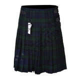 Scottish Men's 9 Piece 8 Yards Kilt Outfit, Black Watch Tartan Kilt