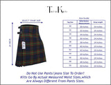 Men's 8 Yard Kilt for Men, Men's Deluxe Kilt, Scottish Tartan Kilt, Highland Wedding Kilt, Maclaren Kilt
