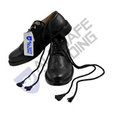 Scottish Black Leather Ghillie Brogues Kilt Shoes UK Sizes 7-12