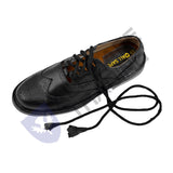 Scottish Black Leather Ghillie Brogues Kilt Shoes UK Sizes 7-12