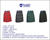 Mens Kilt for Sports, Our Golf Kilt Perfect for Traditional Scottish Clothing, Royal Stewart Tartan Kilt
