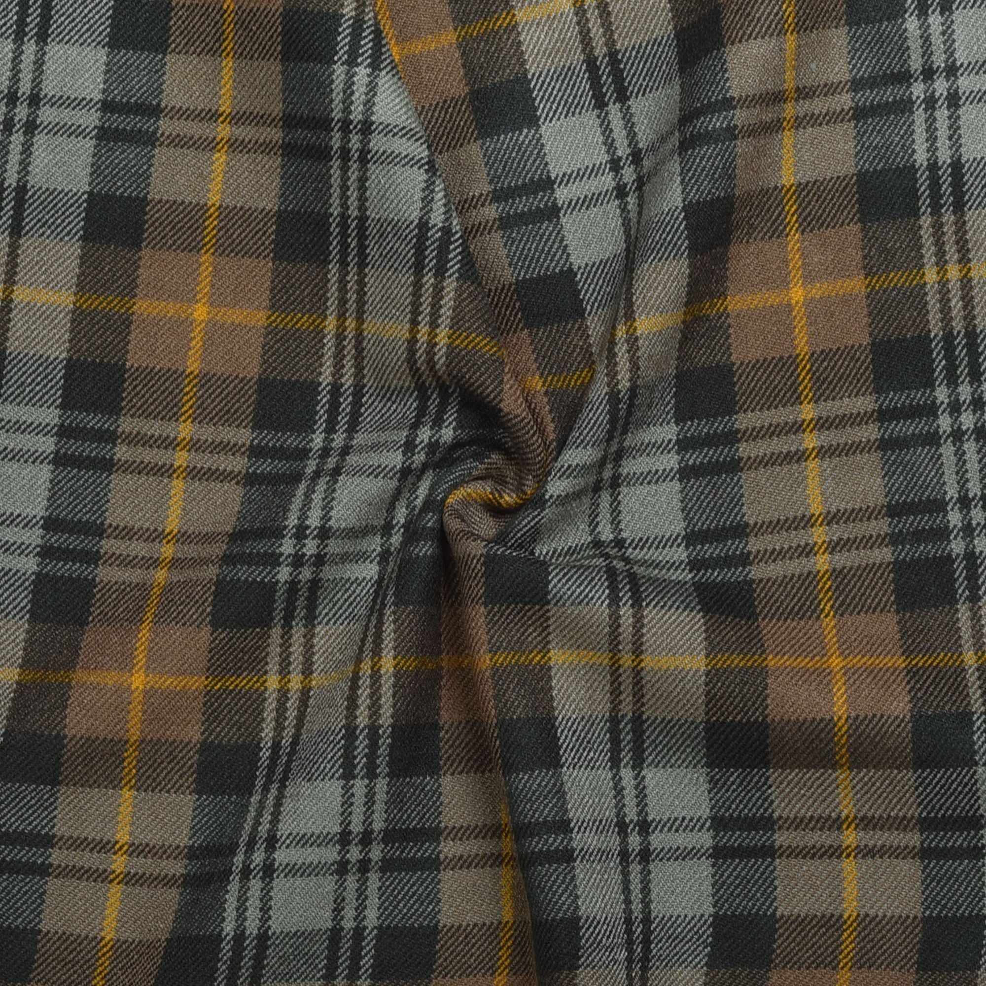Scottish 13oz Tartan Plaid Fabric By The Yard - Gordon Weathered Tartan