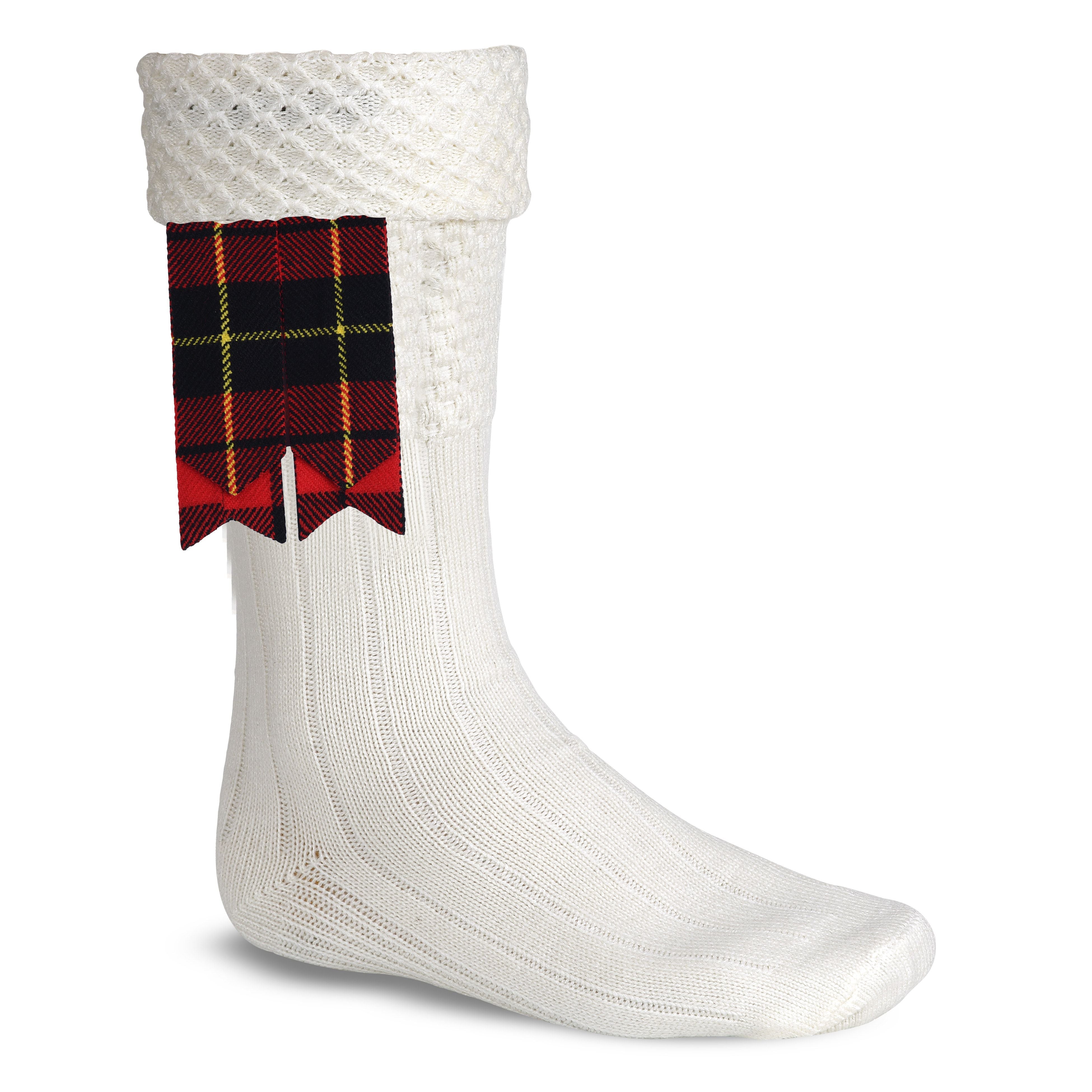 Scottish Tartan Kilt Flashes with Elastic Adjusters Wallace