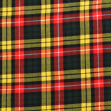 Scottish 13oz Tartan Plaid Fabric By The Yard - Buchanan Tartan