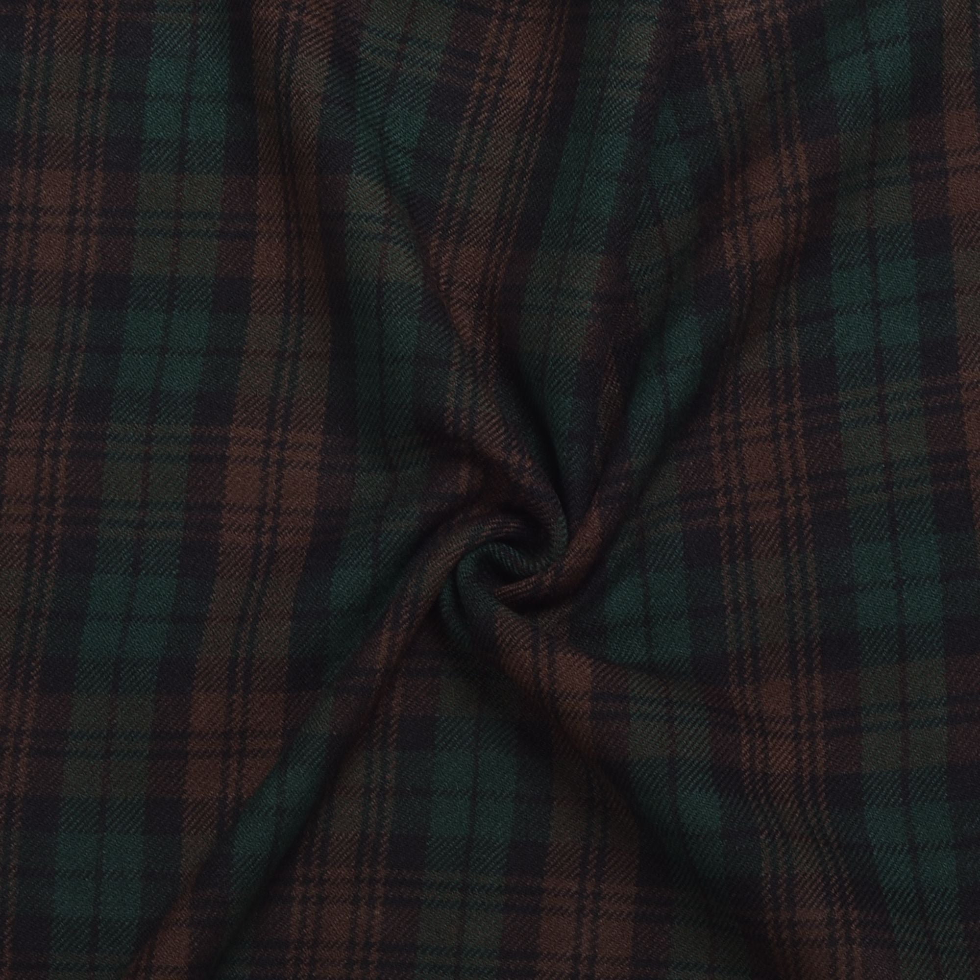 Scottish 13oz Tartan Plaid Fabric By The Yard - Brown Watch Tartan
