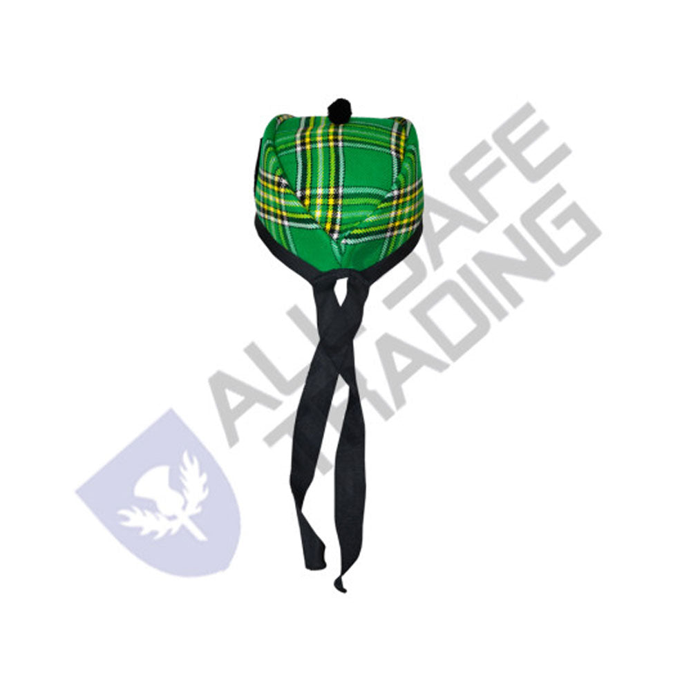 Scottish Irish Heritage Glengarry Hat with Red Pompom