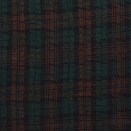 Scottish 13oz Tartan Plaid Fabric By The Yard - Brown Watch Tartan